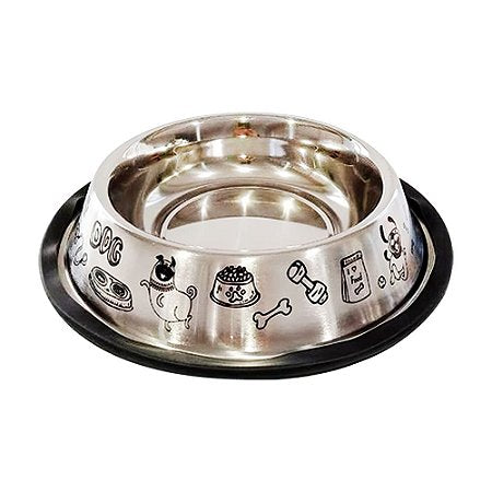 Comedouro Inox Antiderrapante 350ml